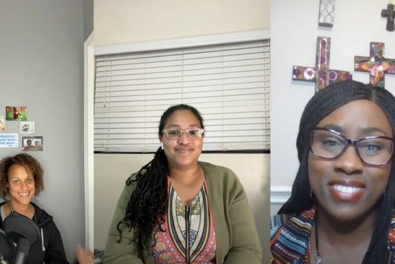 Ailen Arreaza discusses cyberbullying with moms Tracy Kemp and LaQuanta Bivens